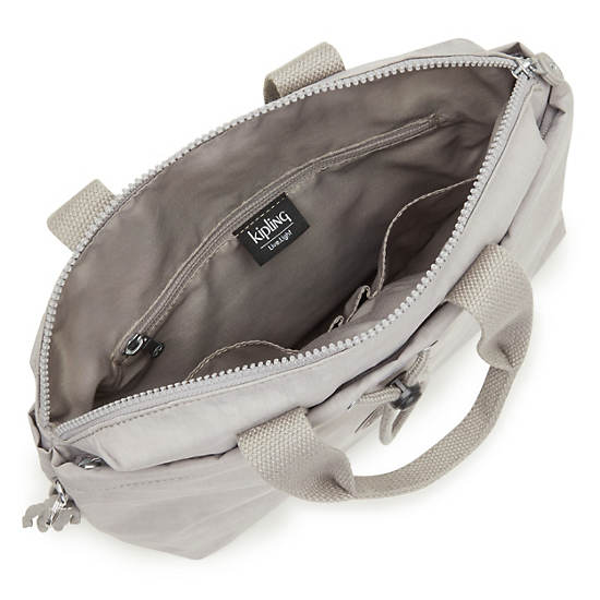 Kipling Goyo Medium Backpack Tote Handbag Grey Gris | AU 1269EB